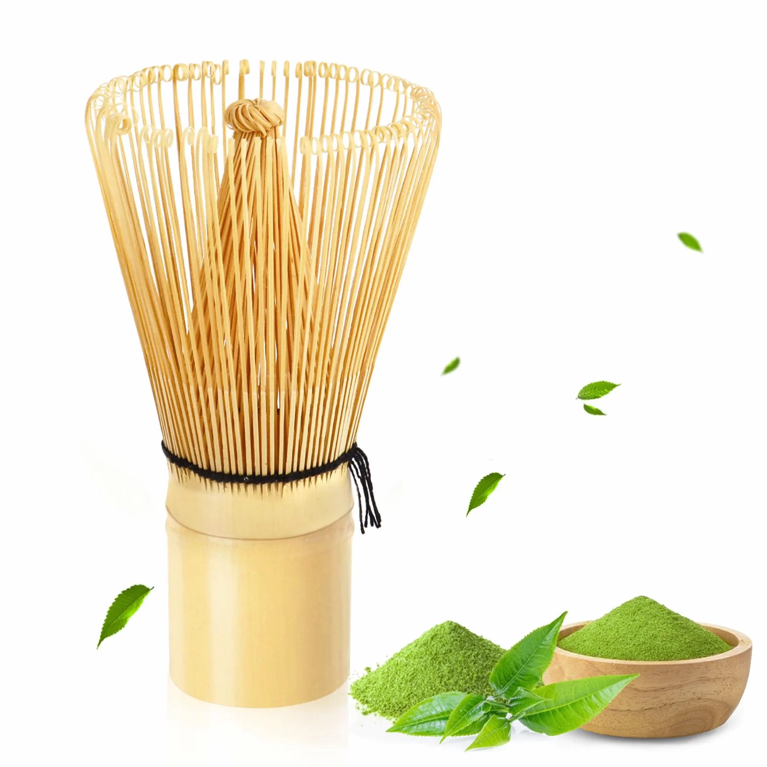 VMUTGA MA-01 Accessorio per Cerimonia del Matcha Giapponese, Frusta al Matcha (Chasen), Frusta in Bambù Naturale Chasen Tradizionale a 100 Bastoncini Matcha