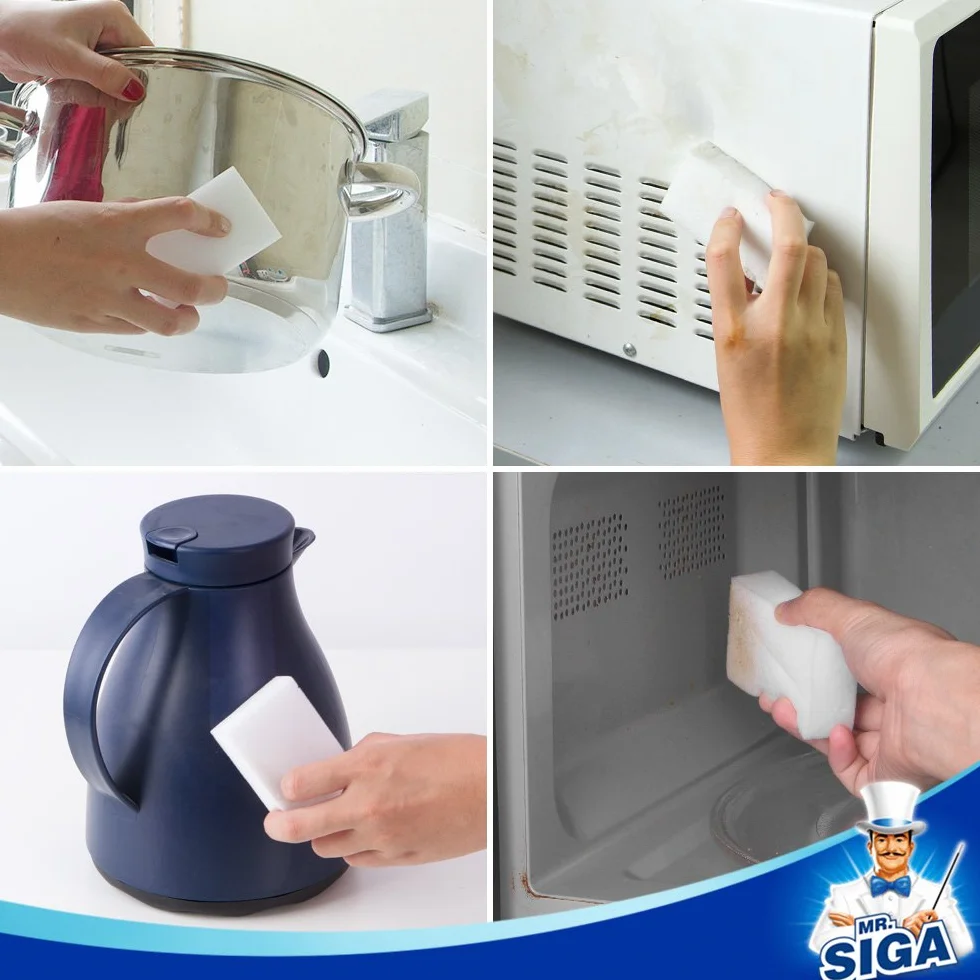 MR.SIGA Spugna multifunzionale per cancellare, spugna magica per la pulizia della casa e della cucina, 48 pezzi, dimensioni 3,1" x 2" x 1"
