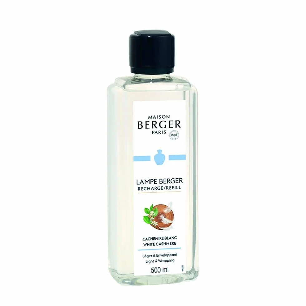Maison Berger Lampe Berger Ricarica di Profumo per Lampada Berger,500 ml, Profumo White Cashmere