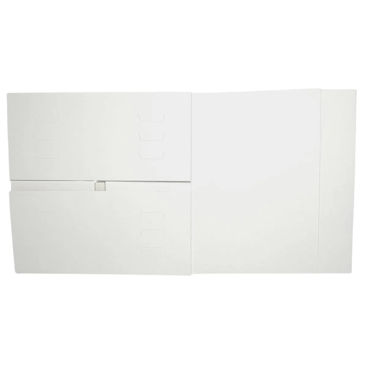 Decoracion Dulce - Confezione da 10 Scatole Bianche per Dolci Altezza Regolabile 25 x 25 x 20 A 30 cm di Altezza