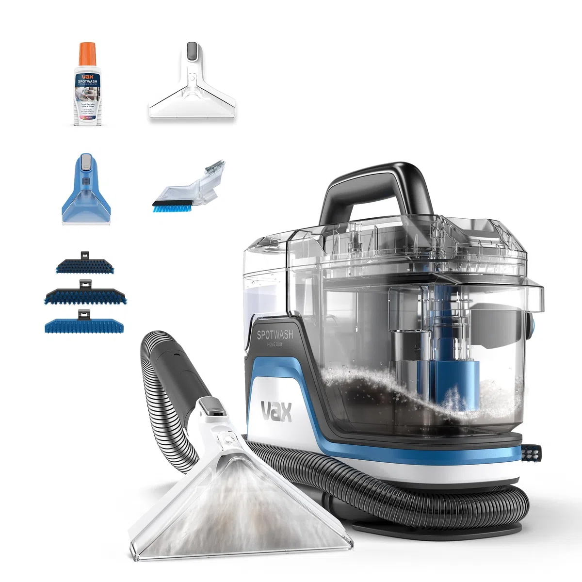 Vax Spotwash Home Duo Smacchiatore, Detergente per Tappeti e Rivestimenti, e Smacchiatore per la Casa, Lavatrice per Divani, Scale, Auto, Materassi, Design Compatto, Serbatoio Medio