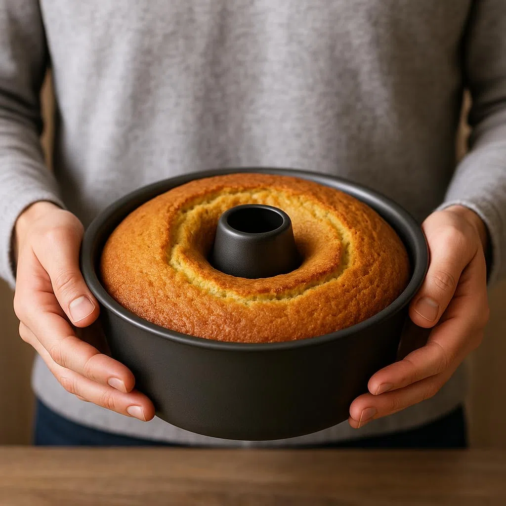 25 cm Stampo Savarin/Ciambella con Tubo - Tortiera Savarin in Acciaio con Rivestimento Antiaderente - Stampo per Ciambella con Tubo - Tortiera da Forno per Biscotti e Torte - 25 cm