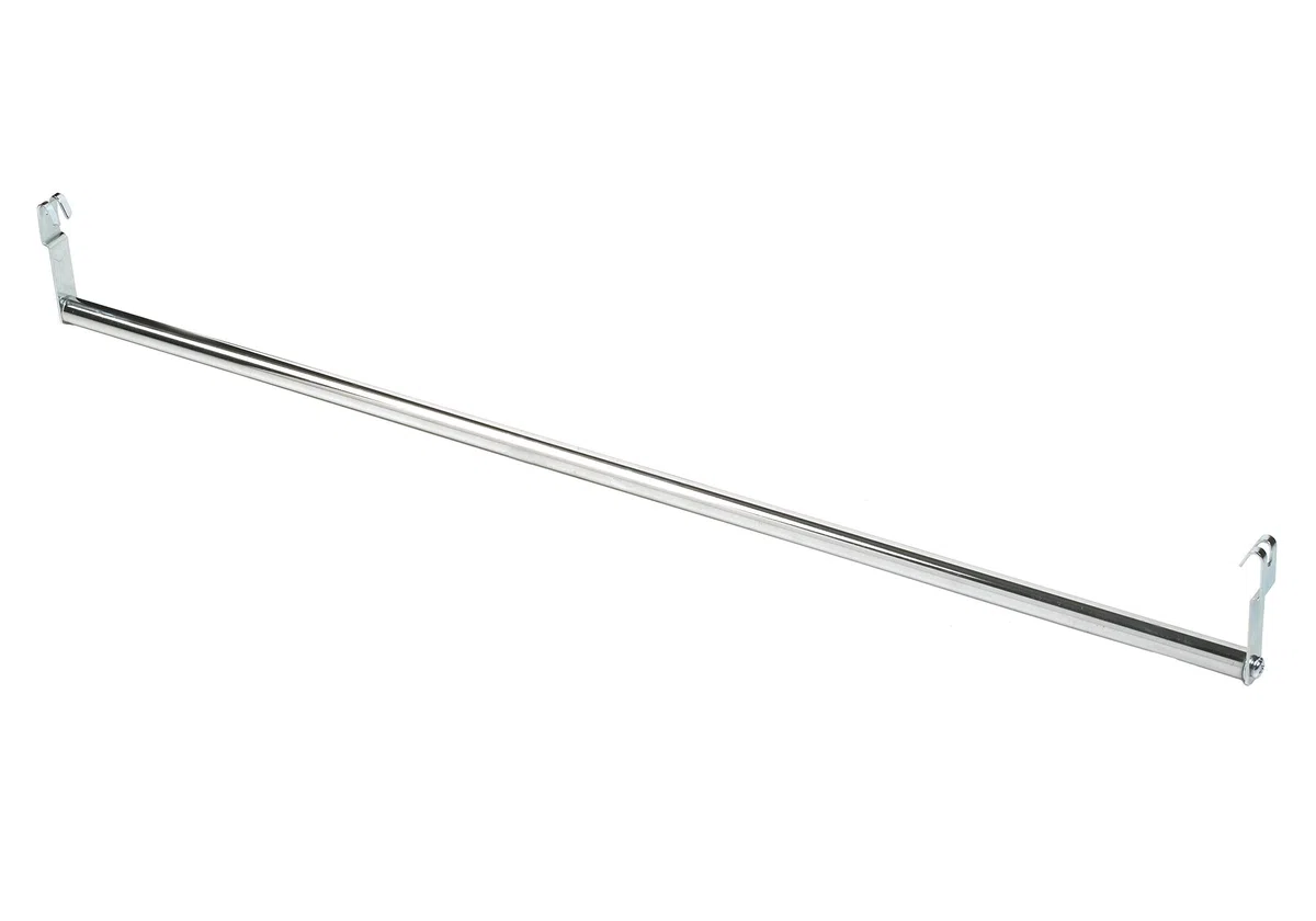 Archimede Sistema Componibile, Barra Porta Abiti, Grigio (Cromato), 152.00 x 1.00 x 1.00 cm