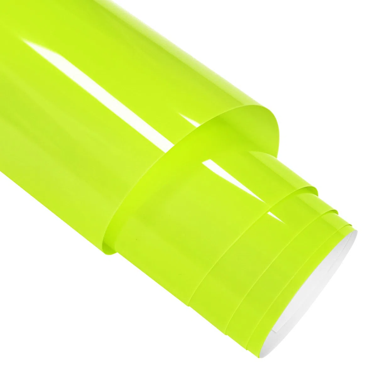 Pellicola per plotter in tessuto, 30,5 cm x 6,1 m di vinile flessibile per trasferimento termico (Giallo Neon, 6,1 m)