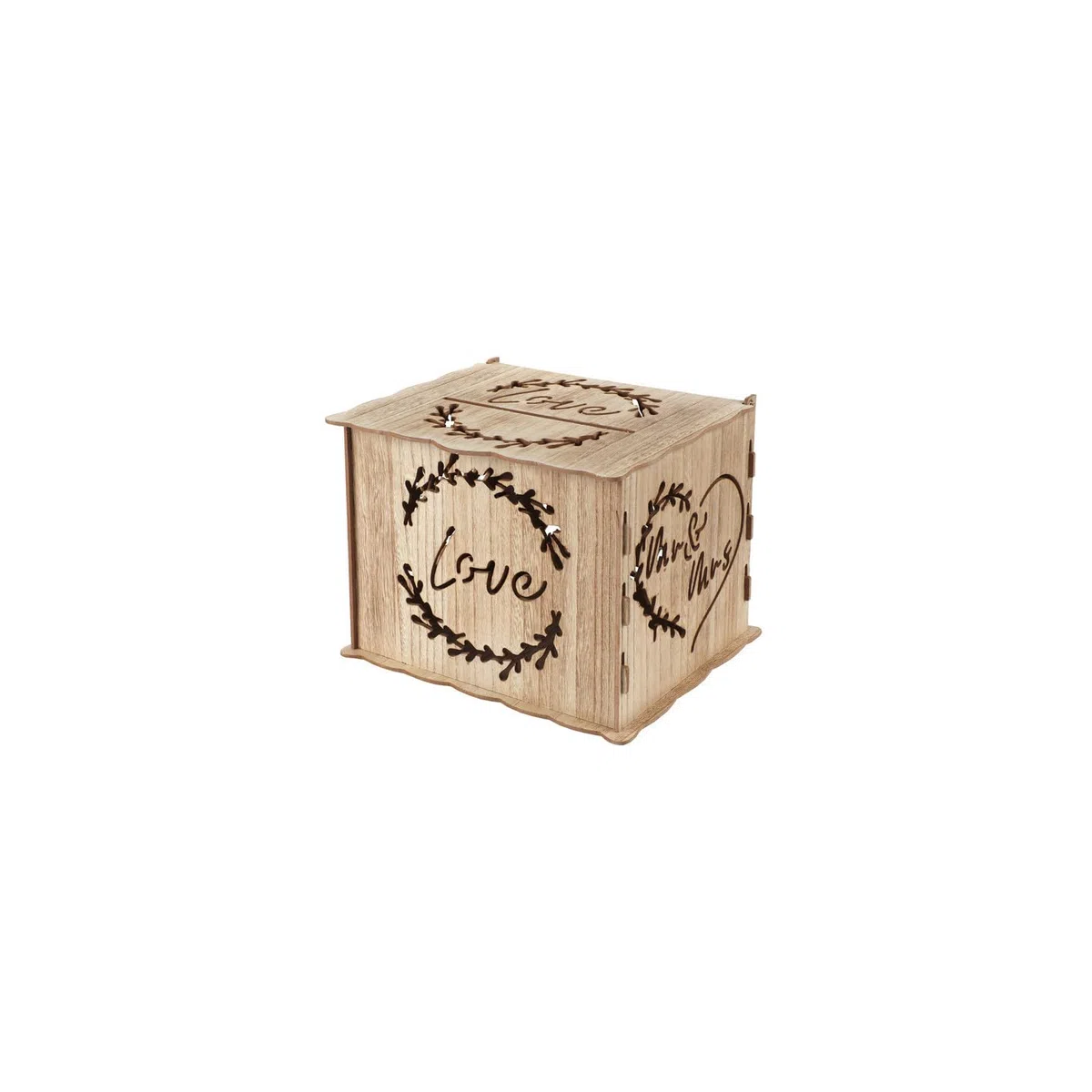 SANTEX 8495-26 Salvadanaio per matrimonio in legno, 22 x 30 cm