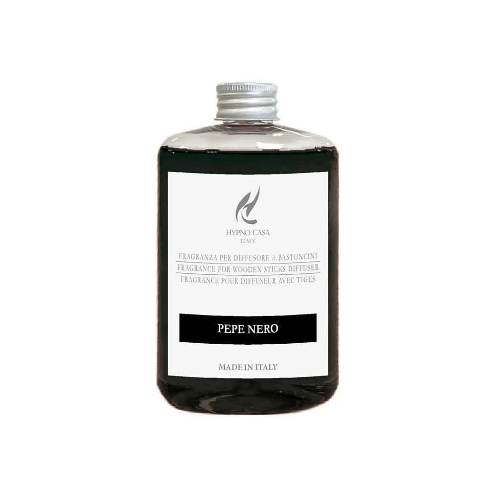 HYPNO CASA - Ricarica per Diffusori di Profumo d'Ambiente, 500ml. (Pepe Nero)