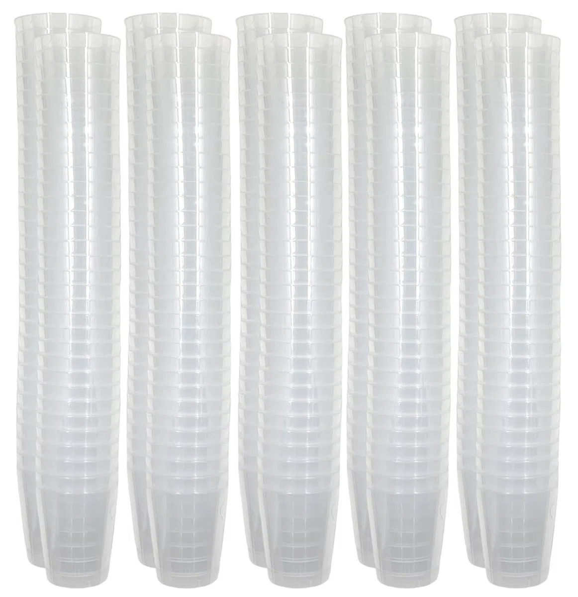 MIJOMA Bicchieri da liquore infrangibili in plastica, resistenti bicchierini per shot. Jello Shot, dessert, feste, matrimoni, compleanni, lavabili in lavastoviglie, riutilizzabili, 29 ml (trasparente,