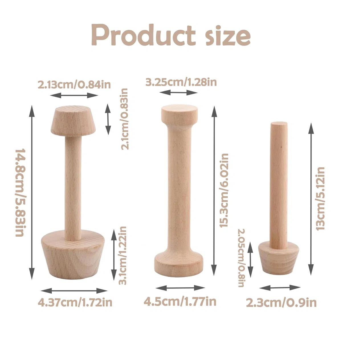 3 Pezzis Stampi In Legno Per Crostate, Mini Doppia Stampo Per Crostate, Pasticceria Tamper Crostata, Tartelletta Pestello, Tartelletta Pestello In Legno Per Impasto Biscotti Pasticceria Pressa