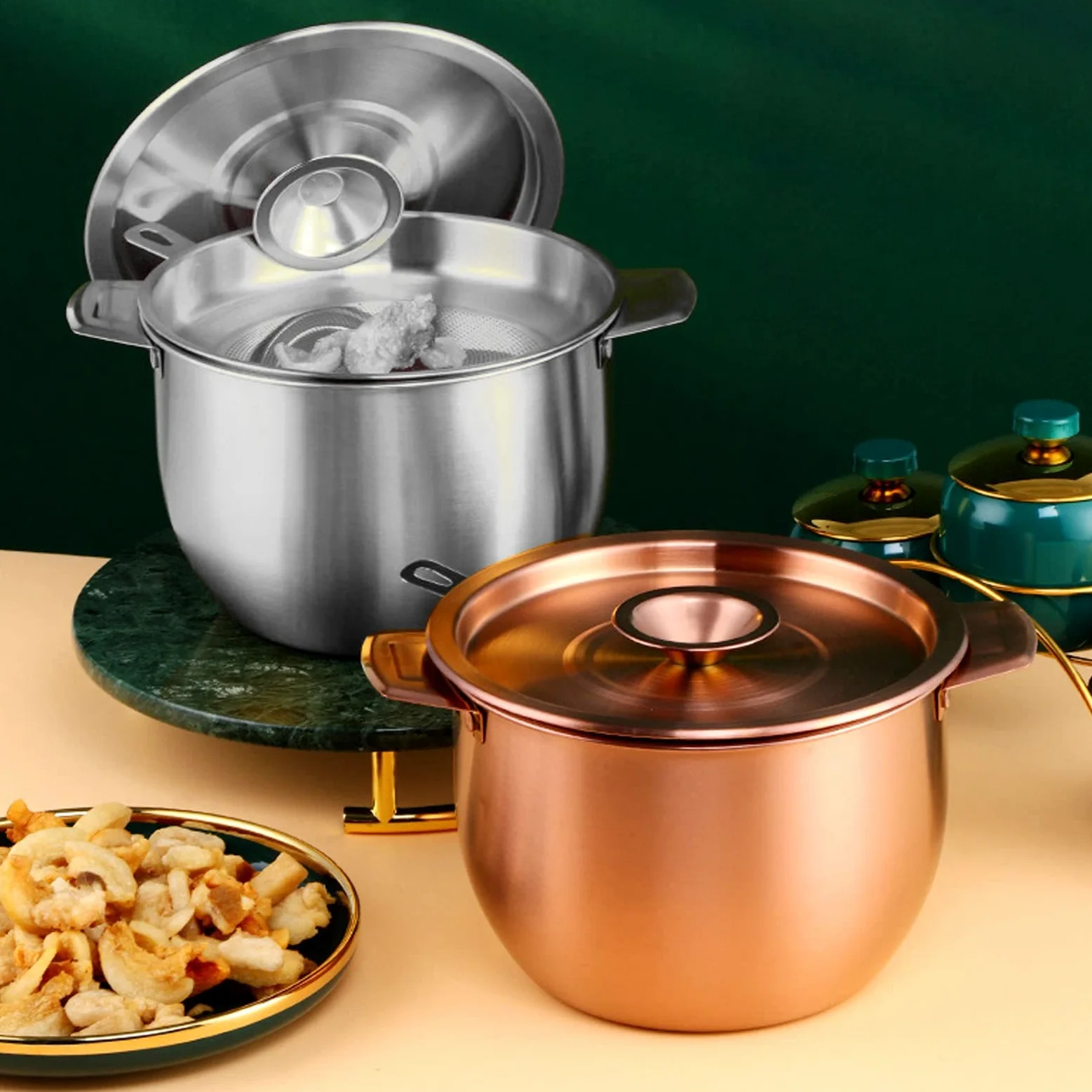 Contenitore per olio per frittura, 2,8 l, contenitore per filtro olio domestico, filtro in acciaio inox, accessorio da cucina con coperchio a rete filtrante per cucina (#1)