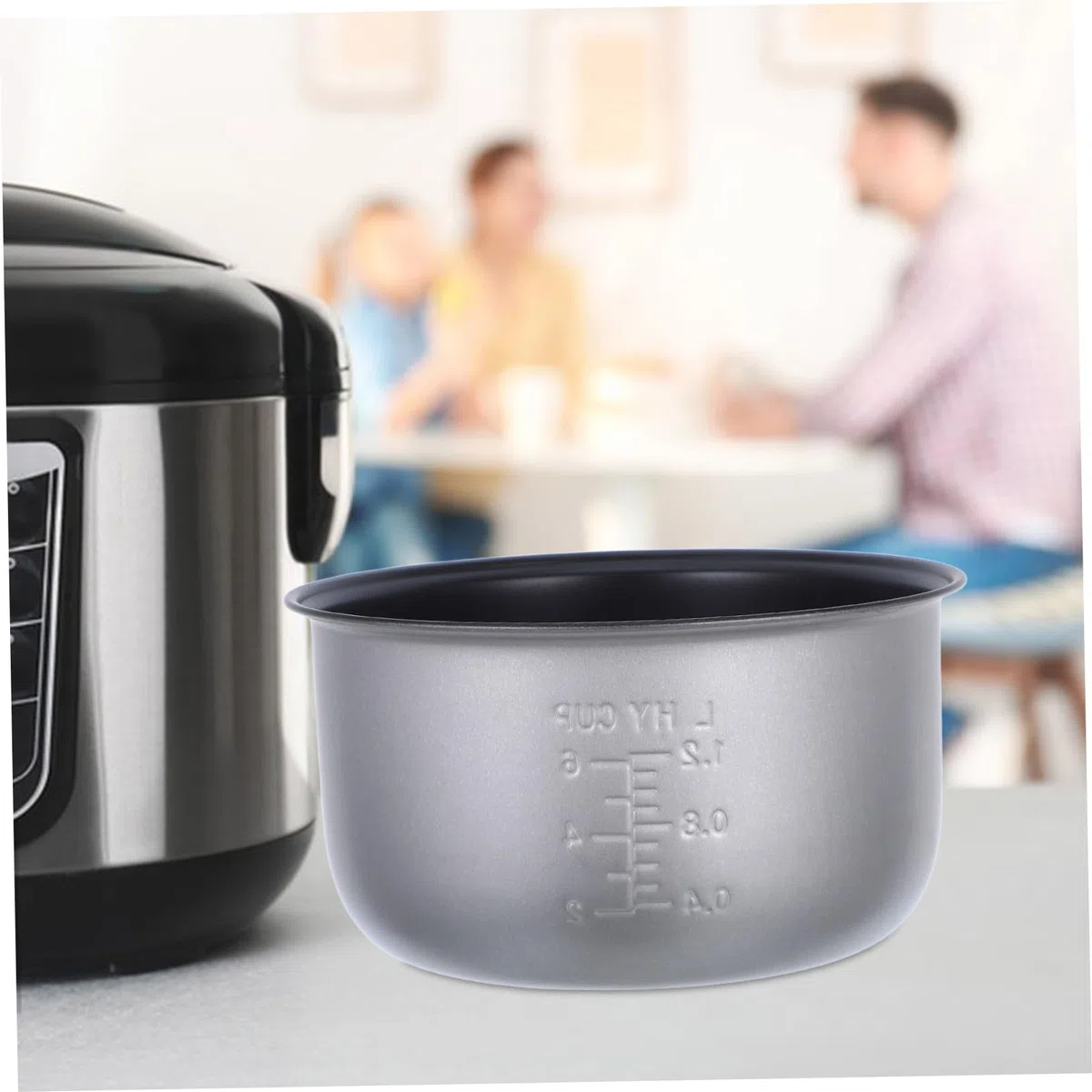 Cuociriso Ricambio Pentola Interna Antiaderente da 3 Litri, Accessori per Cuociriso Elettrico, per Uso Domestico e Pentola a Pressione Stili multipli