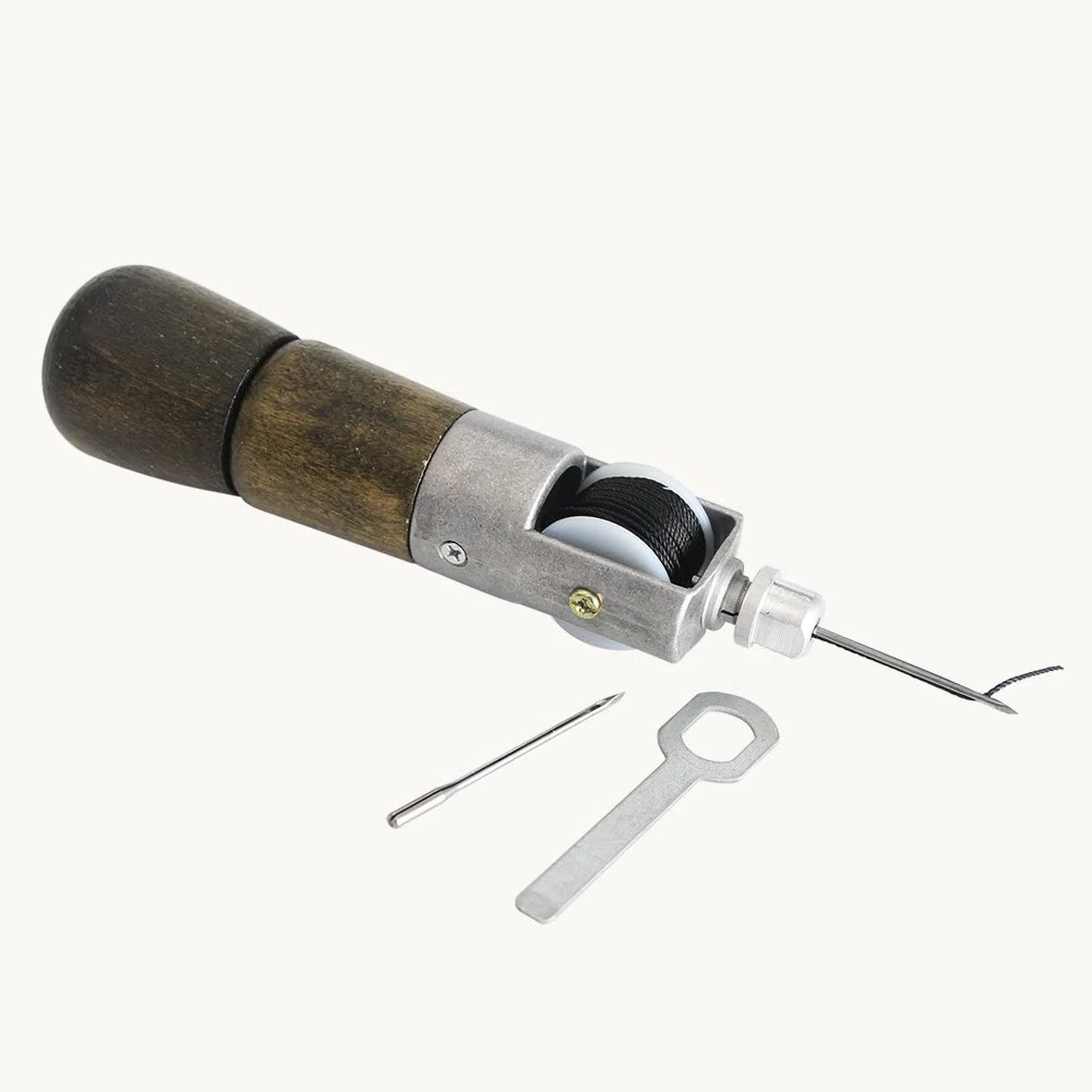 Co-link DIY Handmade Leather Tool Leather Factory Lock Stitch Sewing Awl Automatic Awl Leather Craft Tool Super Carving Wax Line Hand Art Needle Sewing Machine