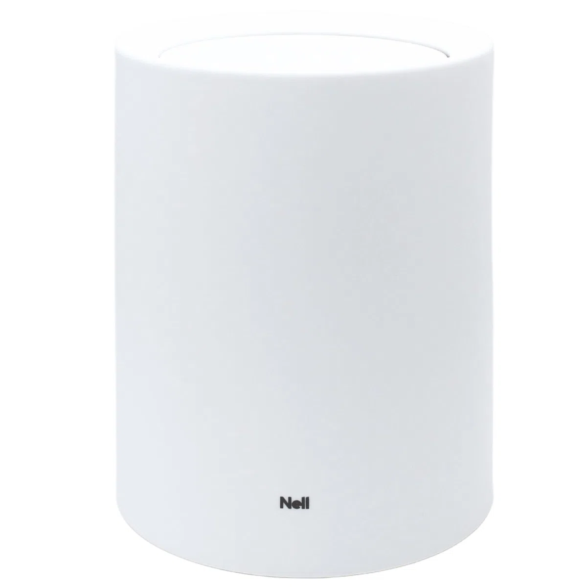 Cestino 12L con coperchio girevole bianco opaco – Versatile cestino per bagno e WC, elegante cestino per ufficio bianco, secchio per cosmetici bianco, in plastica di alta qualità, ideale per bagno e