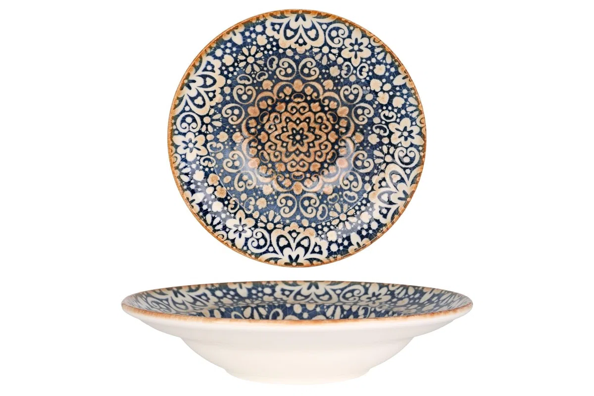 Bonna Piatto di pasta - Alhambra - Porcellana - 24 cm (400cc) - set di 2