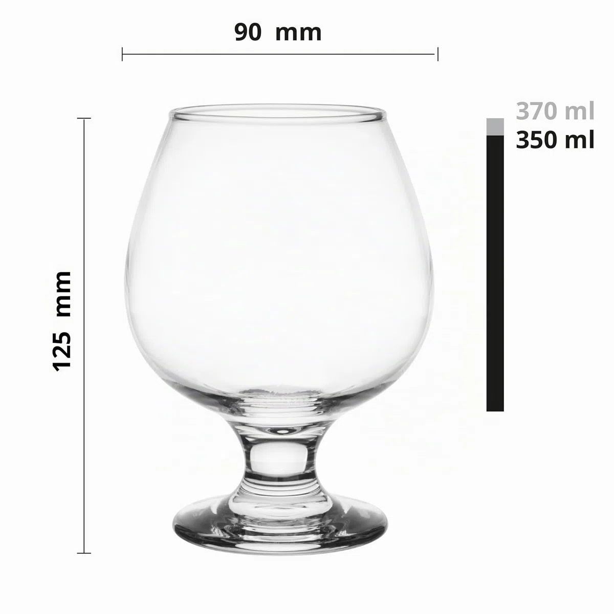 Glasmark Set 6 bicchieri da cognac da 350 ml