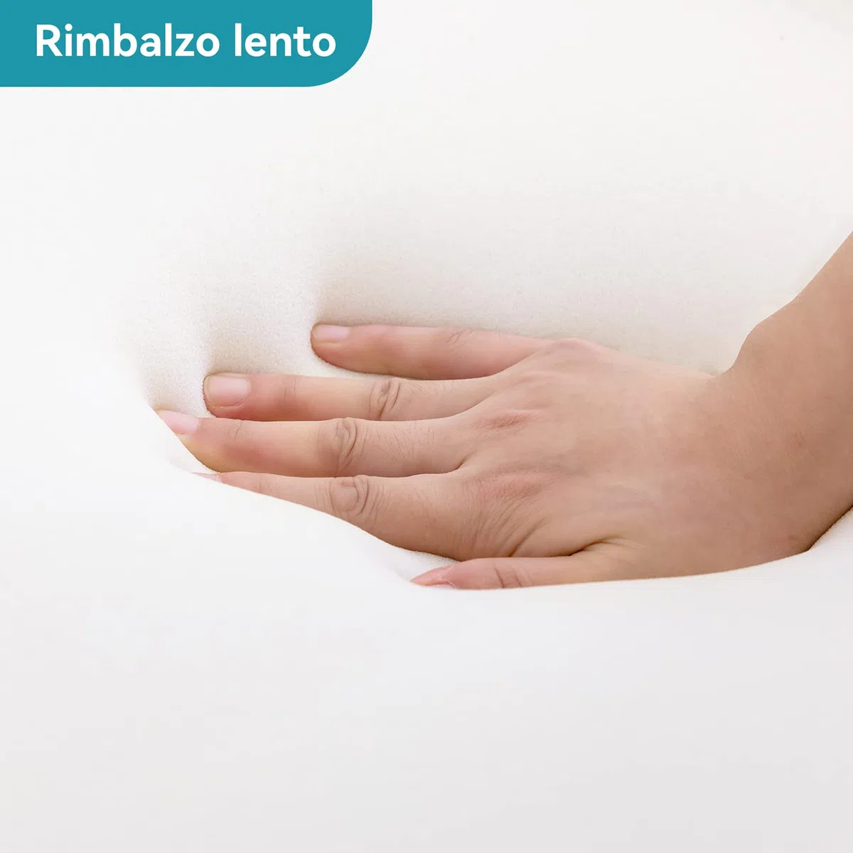 Amazon Basics Topper Matrimoniale 160 x 190 cm in Memory Foam Morbido, 7 cm Coprimaterasso, Bianco