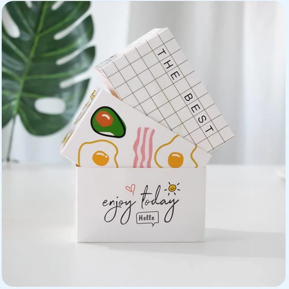 Confezione da 100 scatole da asporto per sandwich (13,2 x 7,4 x 6,9 cm (lunghezza x altezza x larghezza) contenitori per alimenti da asporto per toast, ciambelle, panini, hamburger da asporto