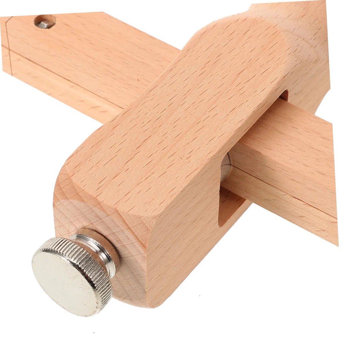 TEHAUX Taglierina per Pelle in Legno Beige Design Ergonomico Antiscivolo, Utensile da Taglio per Cinture e Lavori di Fai da Te Artigianale
