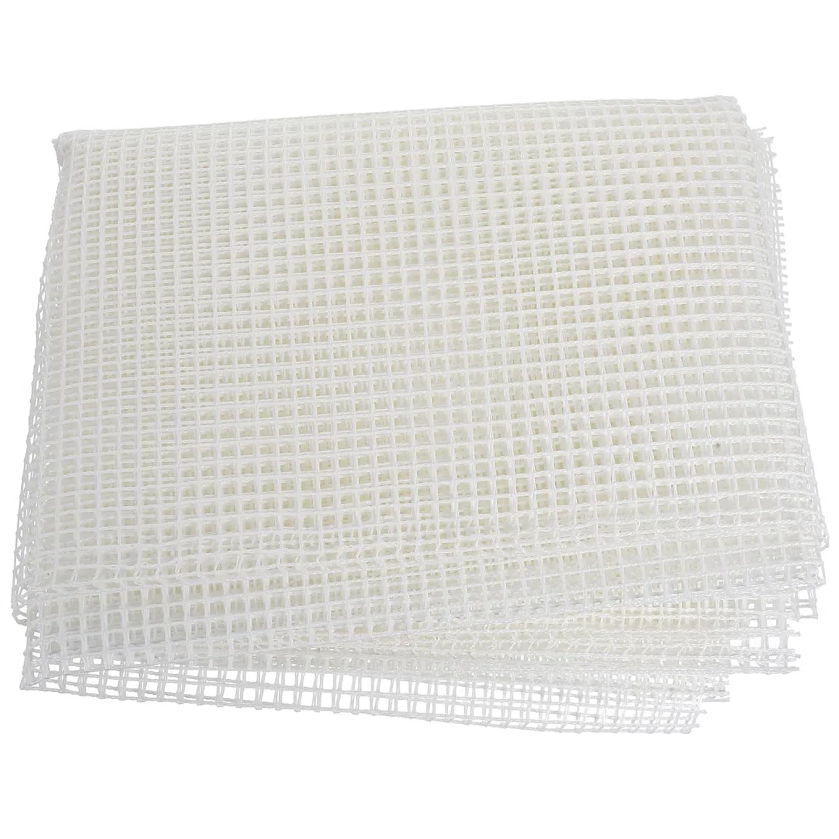 Tela a Rete a Gancio per Arazzo Fai da Te 150x100 Cm Bianco, Materiale Supporto Gancio di Chiusura, Rotolo Rete per Creazione Tappeti Artigianali e Lavori Manuali