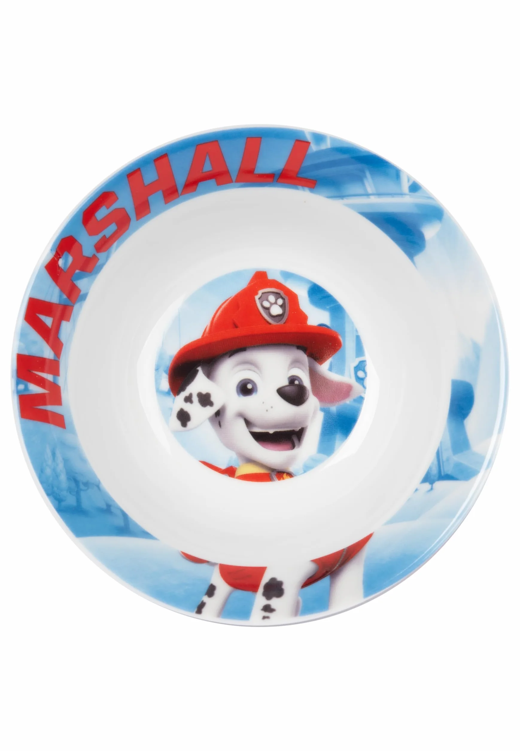 Paw Patrol - Set colazione per bambini, 3 pezzi, piatto in porcellana, ciotola e tazza
