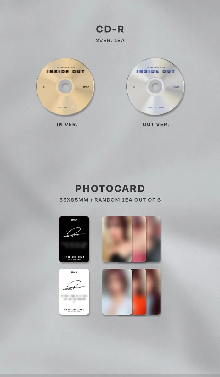 SEOLA WJSN - 1st Single Album INSIDE OUT (Random ver.)