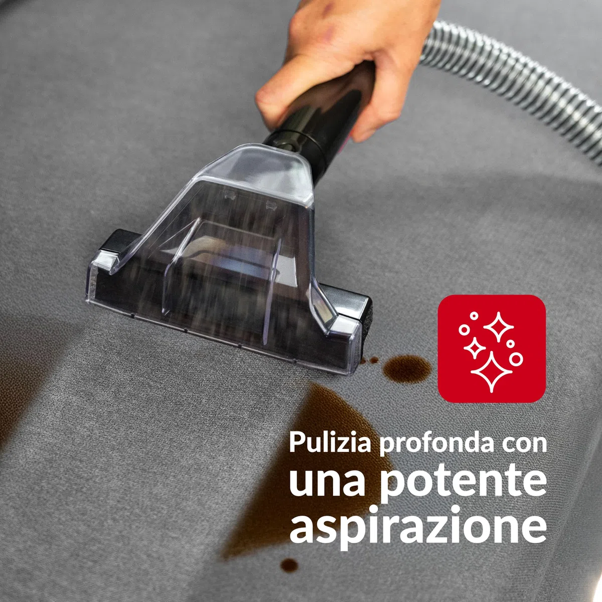 LEHMANN EasyWash Lavatappeti Portatile - Aspirapolvere Lava e Asciuga - Sistema a Doppio Serbatoio - Lava Tappezzeria, Tappeti, Moquette, Materassi e Pulisci Divani - Accessori Inclusi - 750 W