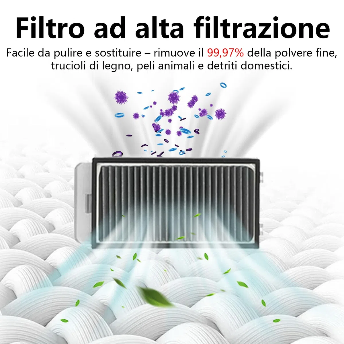 Accessori per Aspirapolvere per Dreame L40s Pro Ultra/ L50 Pro Ultra/Matrix 10 Ultra, 1 Spazzola Principale, 4 Salviette, 4 Filtri, 4 Spazzole Laterali, 4 Sacchetto di Polvere, per V50 Ultra Complete