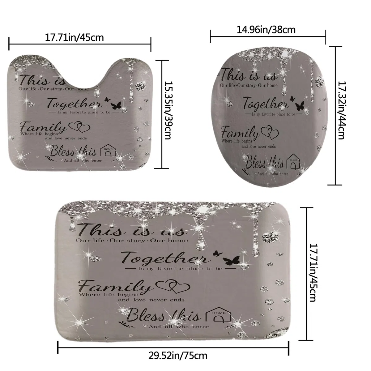 zuanshihui - Set di tende da doccia