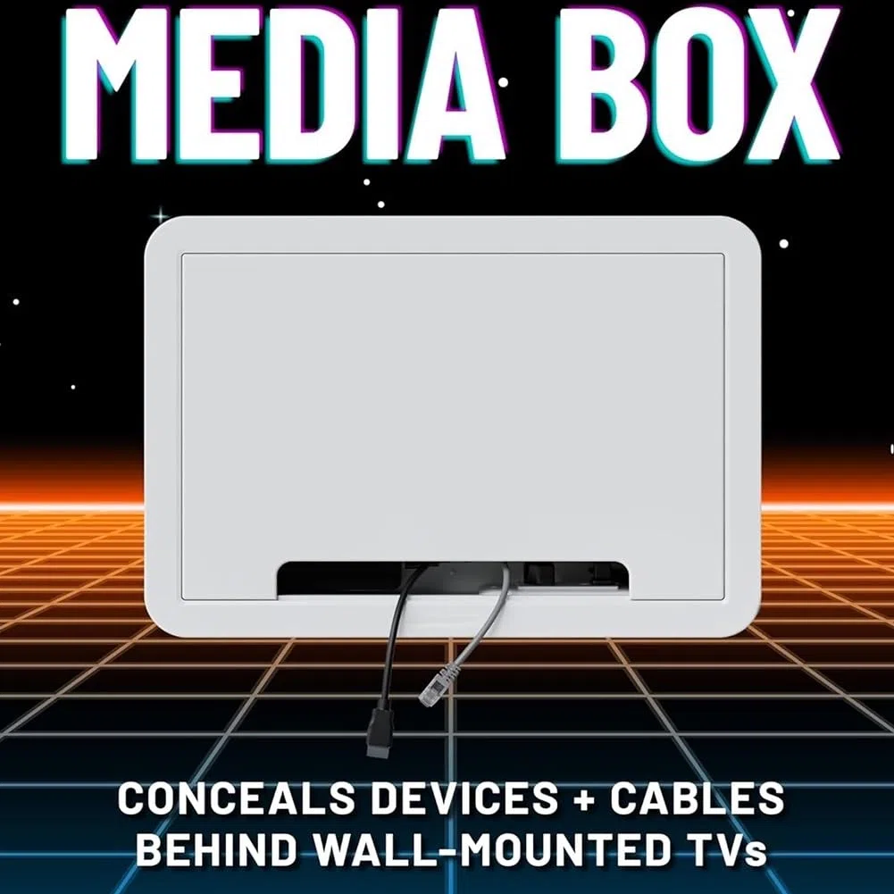 Box Multimediale da Parete per TV da 9 Pollici, Presa TV da Incasso e Contenitore di Rete per/per/Fire/per One Connect