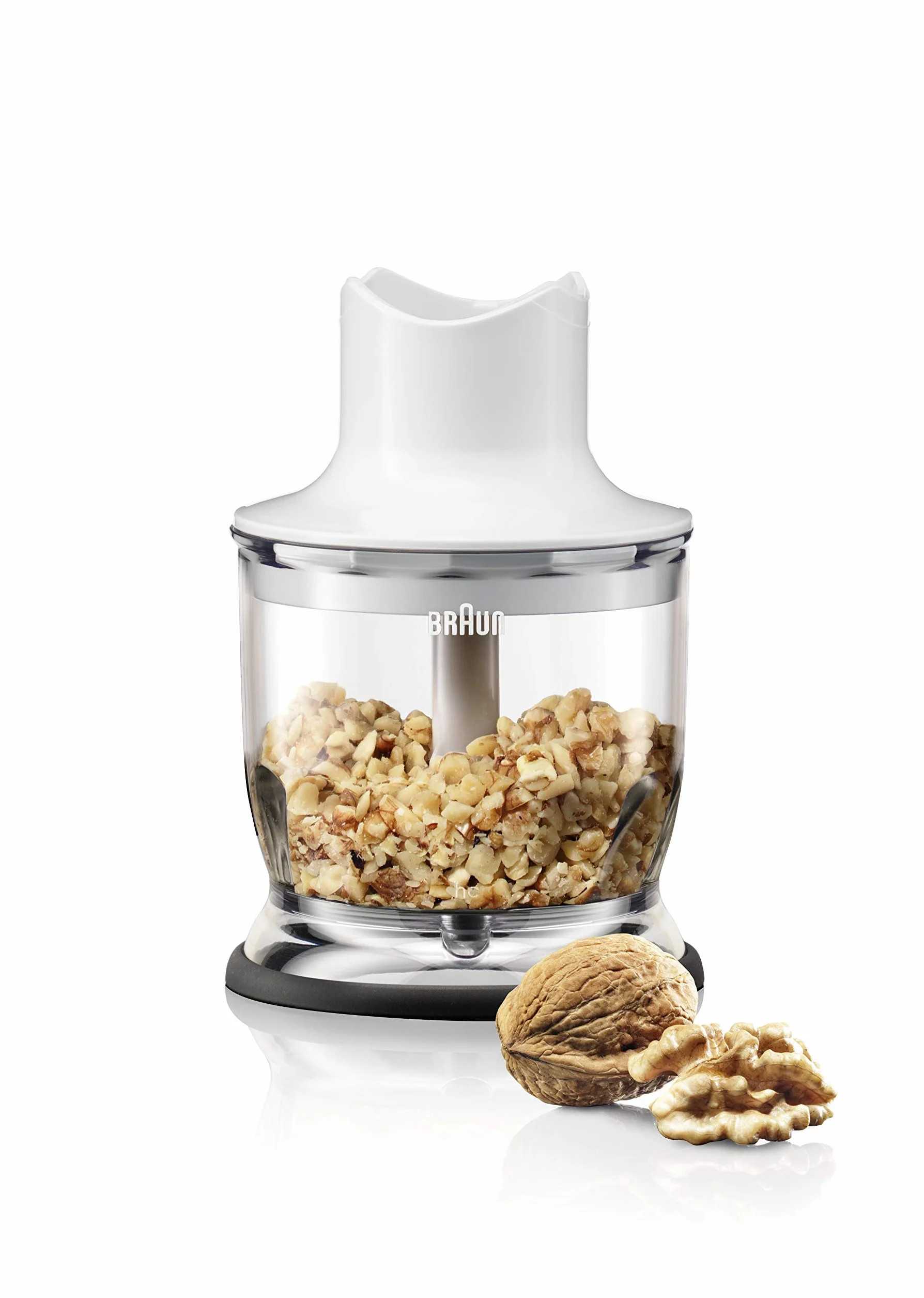 Braun MQ20 - Accessorio Mini Tritatutto MultiQuick, Sistema EasyClick, Lama in Acciaio Inox, Lavabile in Lavastoviglie, Senza BPA, 350 ml, Bianco