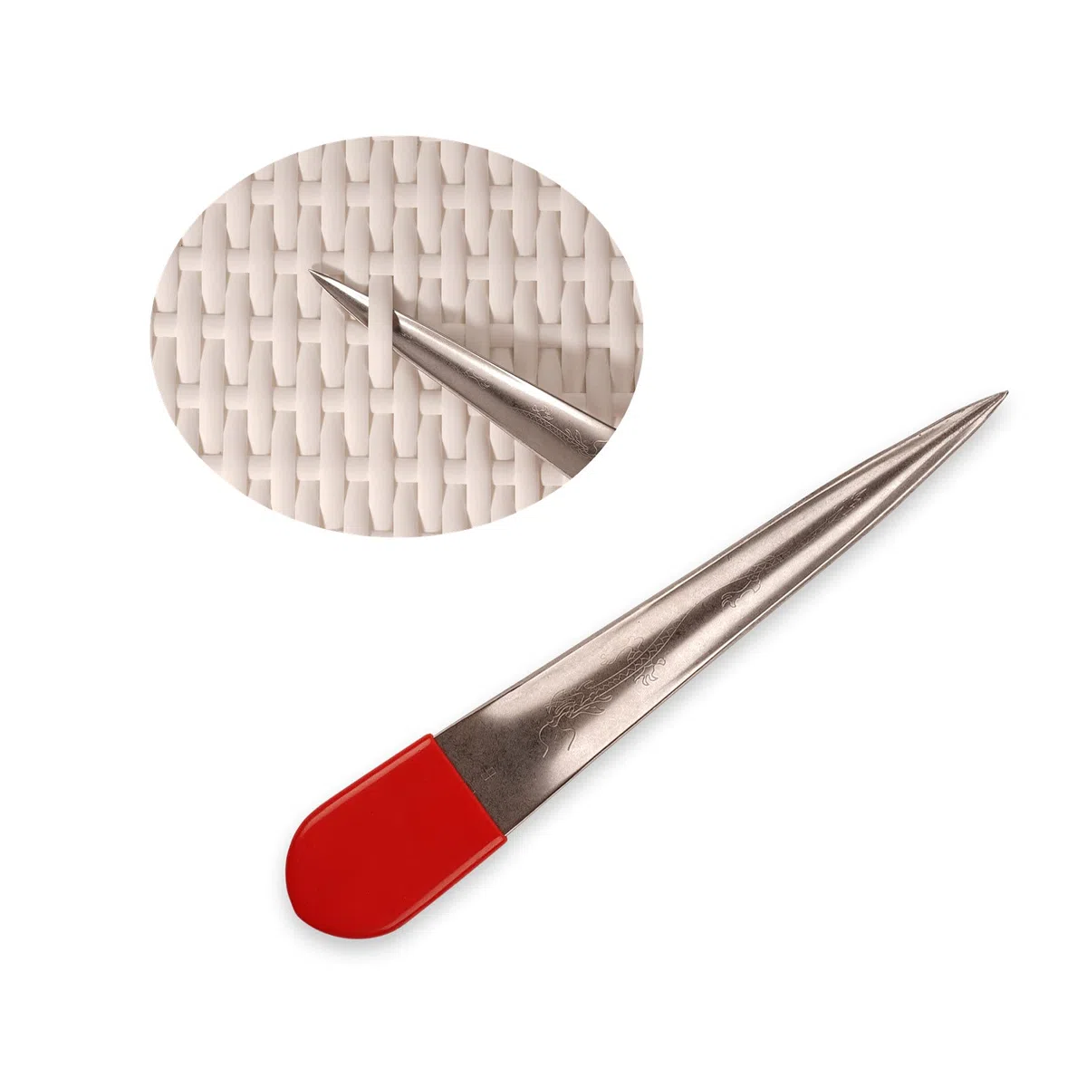 Kit di fissaggio per mobili in rattan , materiale di riparazione in vimini, materiale in tessuto plastico piatto bianco per l'installazione di mobili in rattan e cestino per sedie da giardino