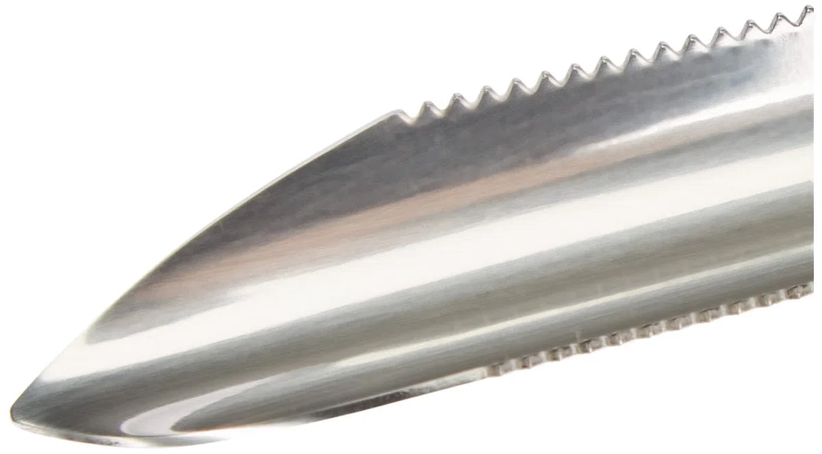 Paderno 48278-54 Scava Zucchine Seghettato, Ustensili Professionali per preparare Zucchine e Cetrioli, in Acciaio Inox, 25 cm