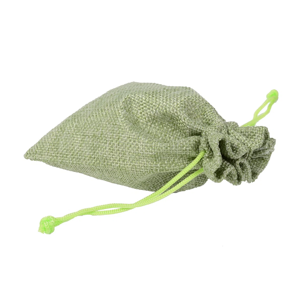 PLECUPE 20 Pezzi Sacchetti Juta, Sacchetti di Iuta 20x30 cm, Sacchetti Regalo con Coulisse,Vintage Biancheria Borse Borse da Regalo Tela da Imballaggio Sacchetto dei Monili Candy Bags,Verde