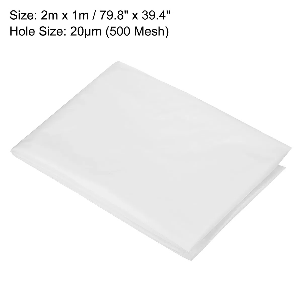 QUARKZMAN Filtro a maglia in nylon per vernici 500 Mesh 79"x39" Rete tessuta Foglio filtrante Tela per vernici, tessuto per home brewing