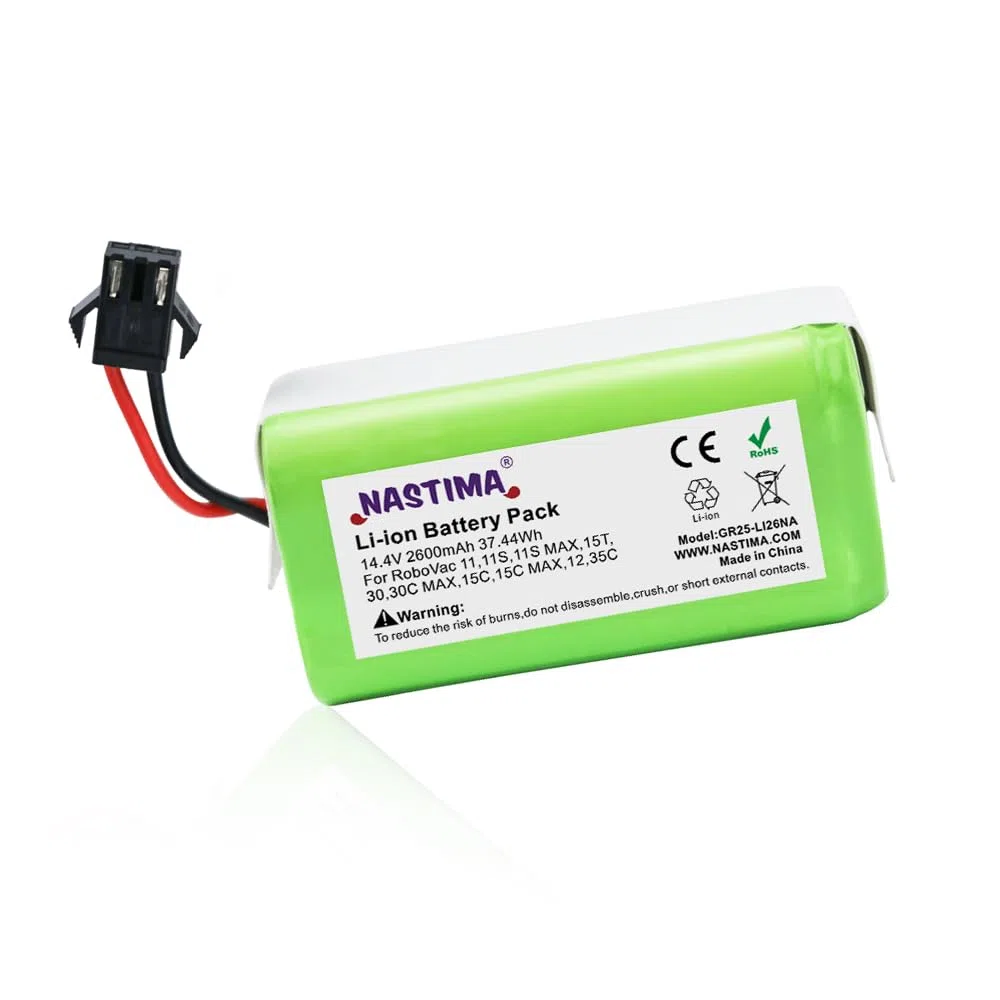NASTIMA 14,4V 2600mAh Batteria di Ricambio per IKHOS Netbot S14 S15, Lefant T700/M201, Eufy RoboVac 11 11S 15C 15C MAX 15T 30 30C 30 MAX 35C, Ecovacs Deebot N79 N79S DN622 Conga 990 1090 1790 1990