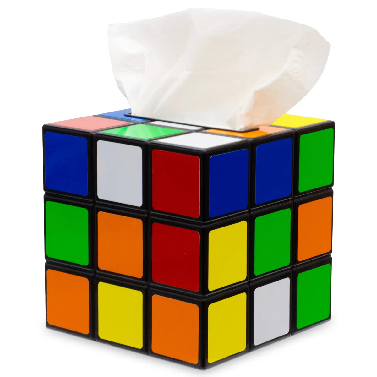 getDigital 8372 Portafazzoletti Cubo Magico Con Chiusura Magnetica - Multicolore 14 x 14 x 14 cm