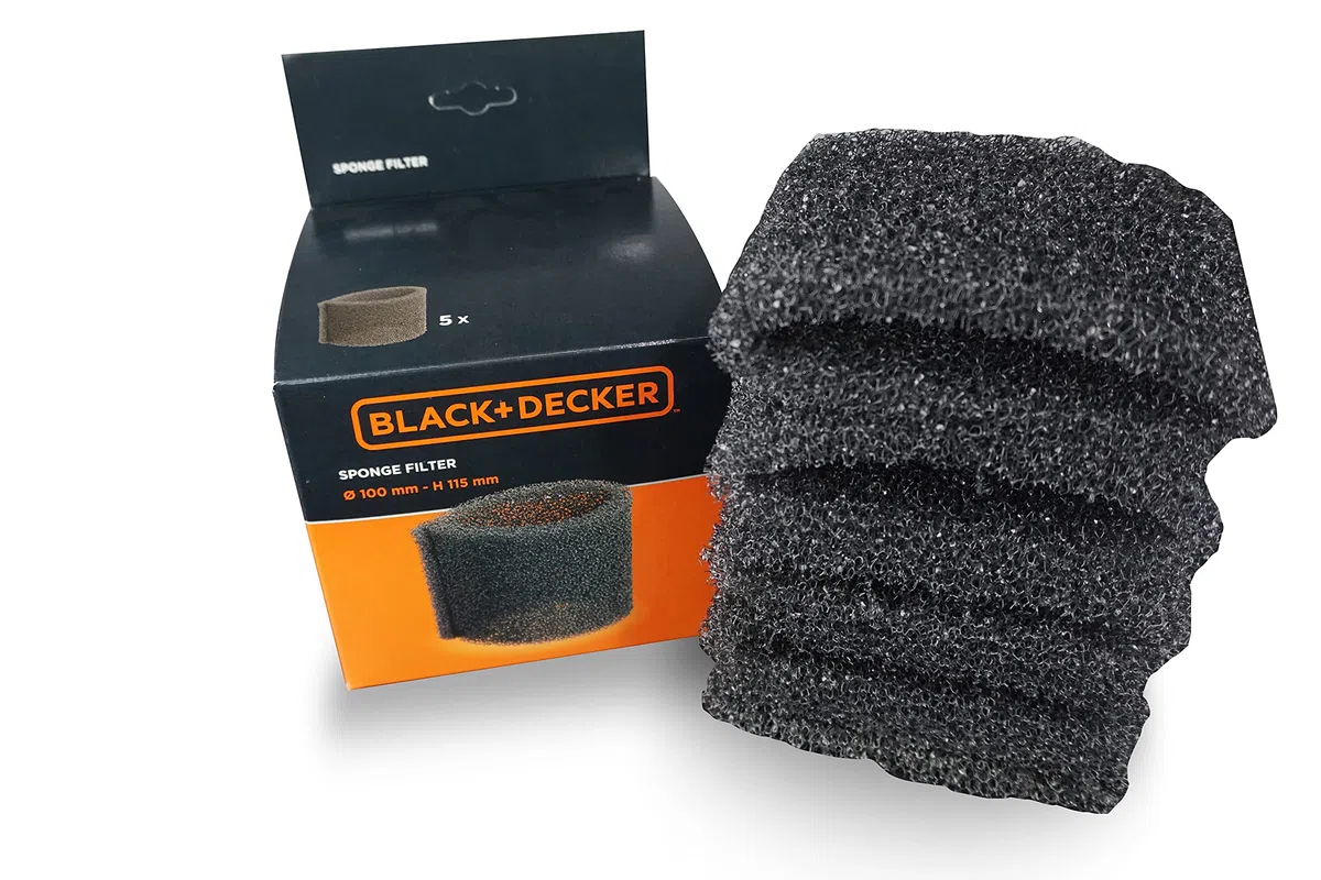 Black+Decker Filtri in Spugna per Aspiratori Solidi e Liquidi