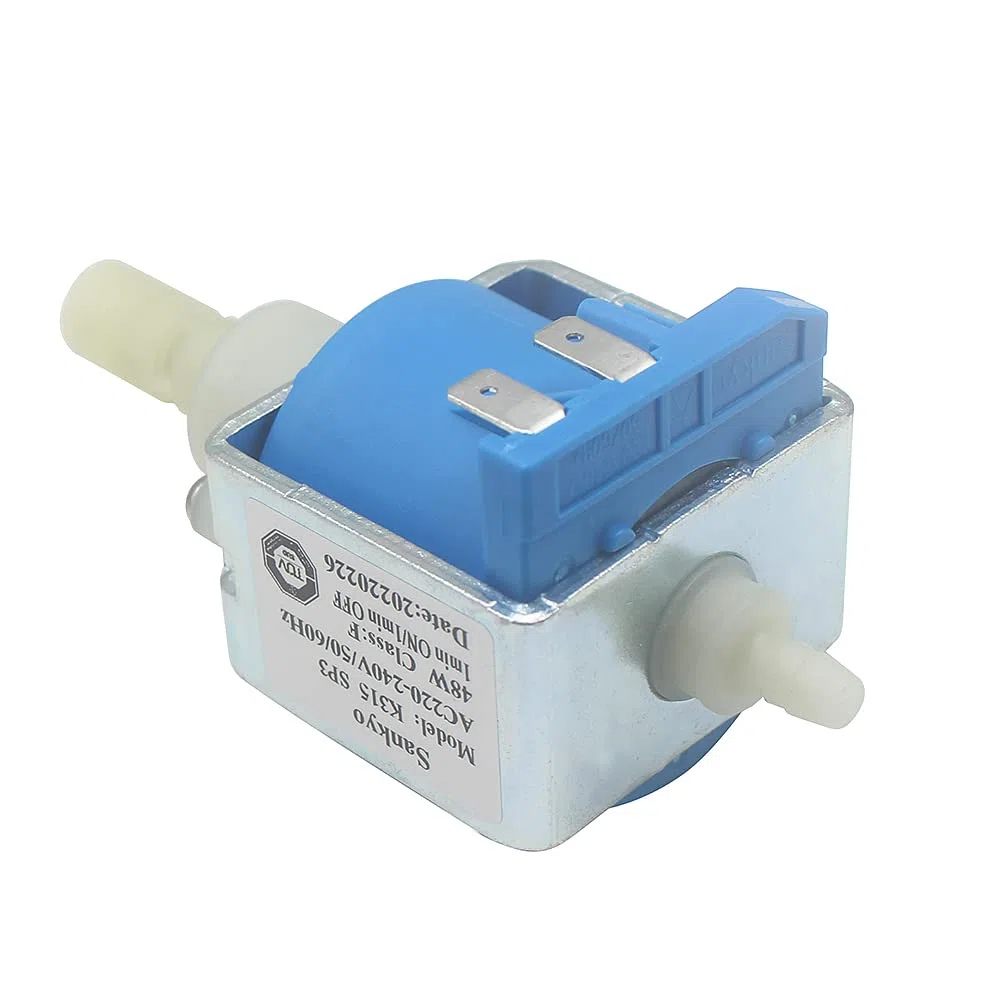 Sankyo - Pompa elettromagnetica per acqua calda K315 SP4, AC 220-240 V, 48 W, 15 bar, per macchine da caffè/stazioni di vapore/apparecchiature per fumo, ecc