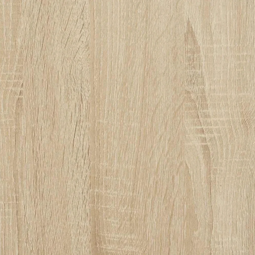 vidaXL Armadio a dischi, supporto giradiscos, credenza da soggiorno moderna in legno di ingegneria Rovere Sonoma