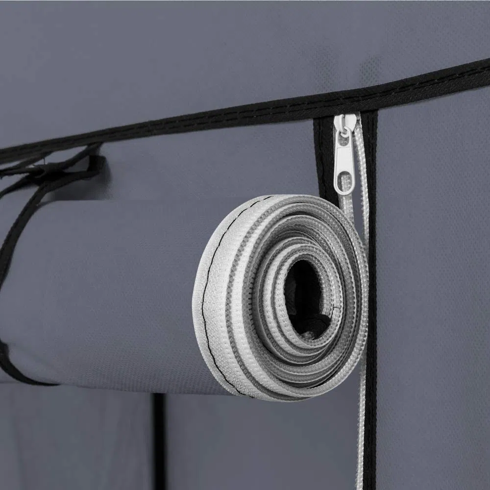 Alightup Armadio Camera Armadio da Riordinare Guardaroba Camera Appendiabiti in Tessuto Porta Vestiti Portatile per Camera da Letto da Adulto 5 Strati 6 Cubi, 110 x 45 x 175 cm, Grigio