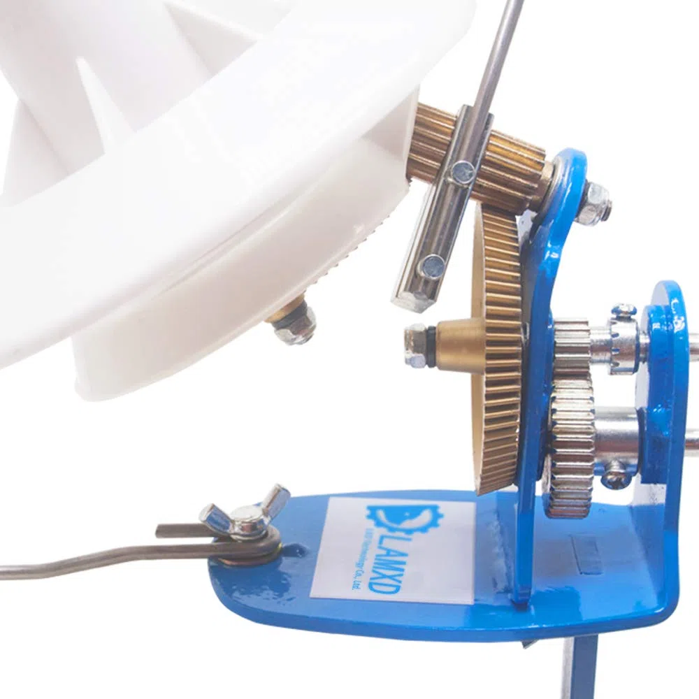 (Alta velocità) LAMXD Needlecraft Large Jumbo Metal Yarn / Wool / String / Fiber Ball Winder azionato a mano, 10 once