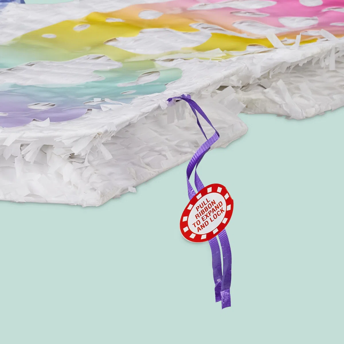 Relaxdays Piñata Farfalla con Bastone e Maschera, da riempire, 48x58x10 cm, Colorata, per Bambini, Compleanno