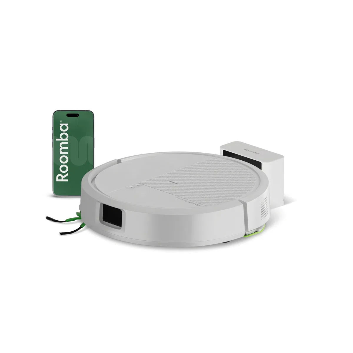 iRobot Roomba® 115 Combo Robot Aspirapolvere Lavapavimenti, 15.000 Pa, Aspirazione e Lavaggio 2 in 1, Mappatura ClearView™ LiDAR, SmartScrub™, Controllo App e Vocale, Bianco