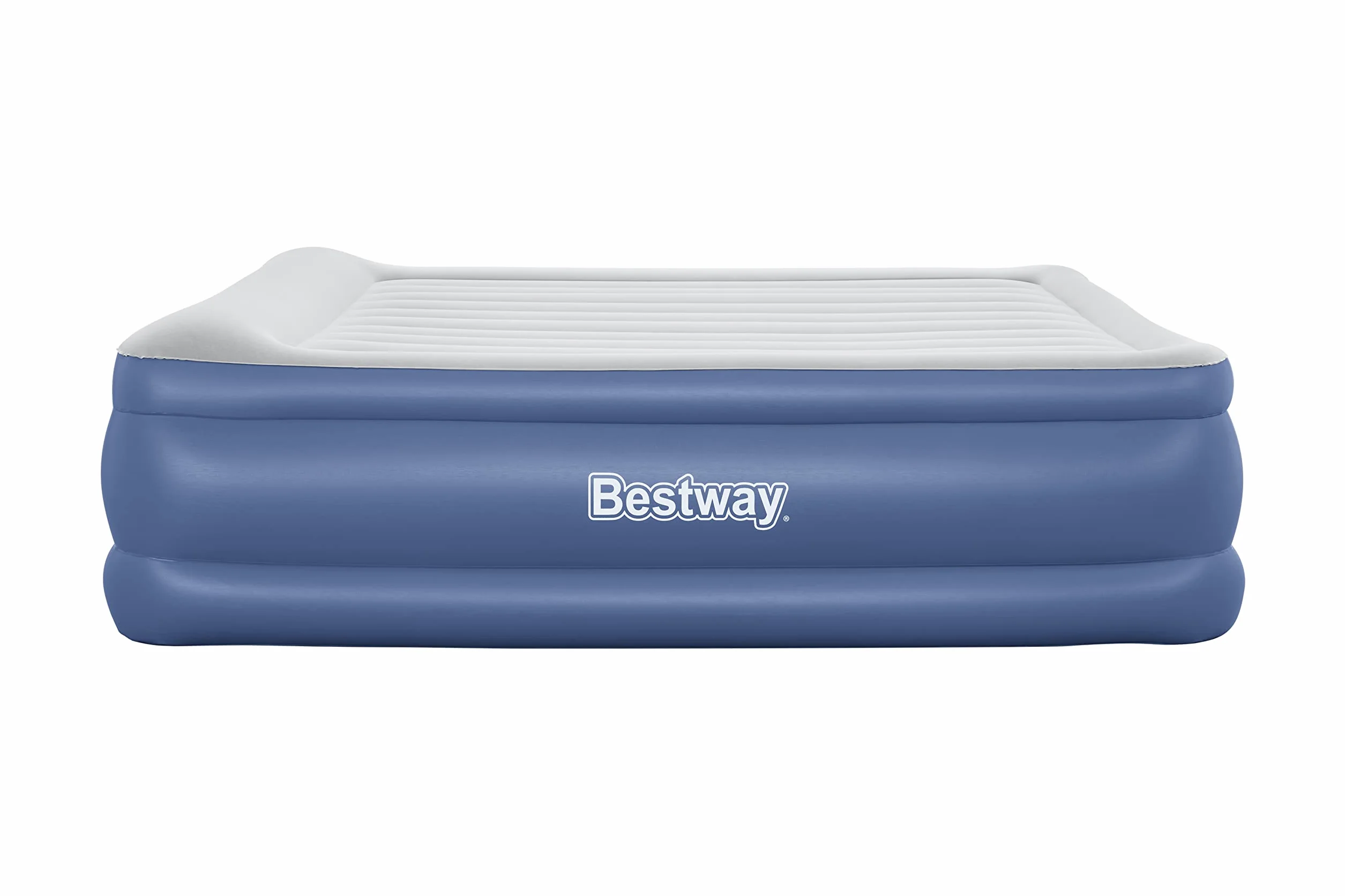 Bestway 80" x 76" x 22"/2.03m x 1.93m x 56 cm Tritech Air Mattress King Built-in AC Pump