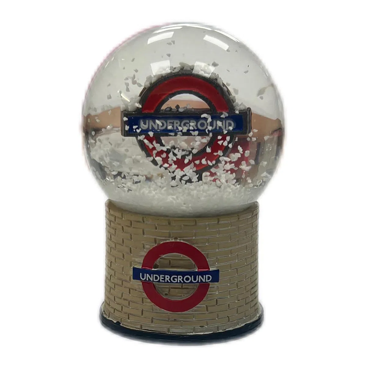 TFL9102 - Palla di neve rotonda della metropolitana di Londra, con licenza ufficiale, misura media, 4,5 cm, altezza 6 cm