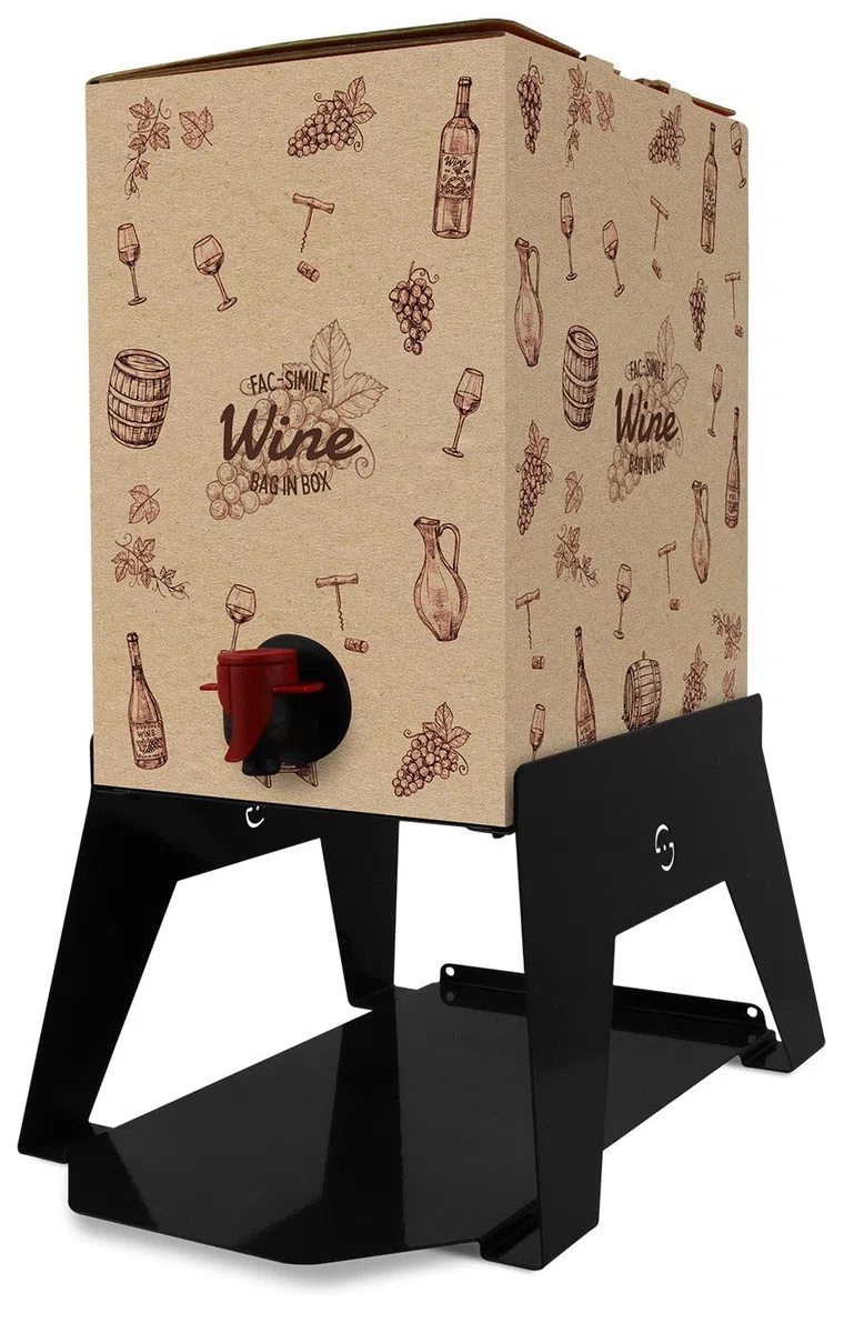 Porta Bag in Box per Vino,Olio Varie Misure e Colori (Nero)