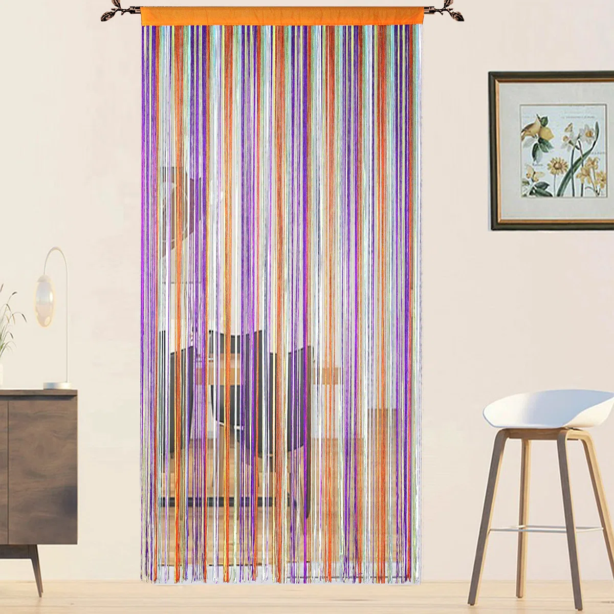 Tende per porte, zanzariere, per finestre, mosche, porte, decorazioni, divisori, pannelli, camera da letto, soggiorno, armadio, tende per porte (arcobaleno, 90 x 200 cm)
