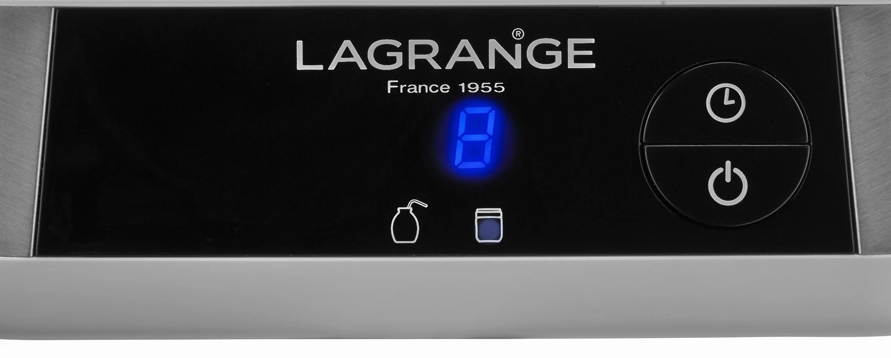 LAGRANGE, Yogurtiera Linea Produzione Francese, 9 Barattoli di Vetro 1.5L programmabile Spegnimento Automatico Segnale Suono 18W 459002