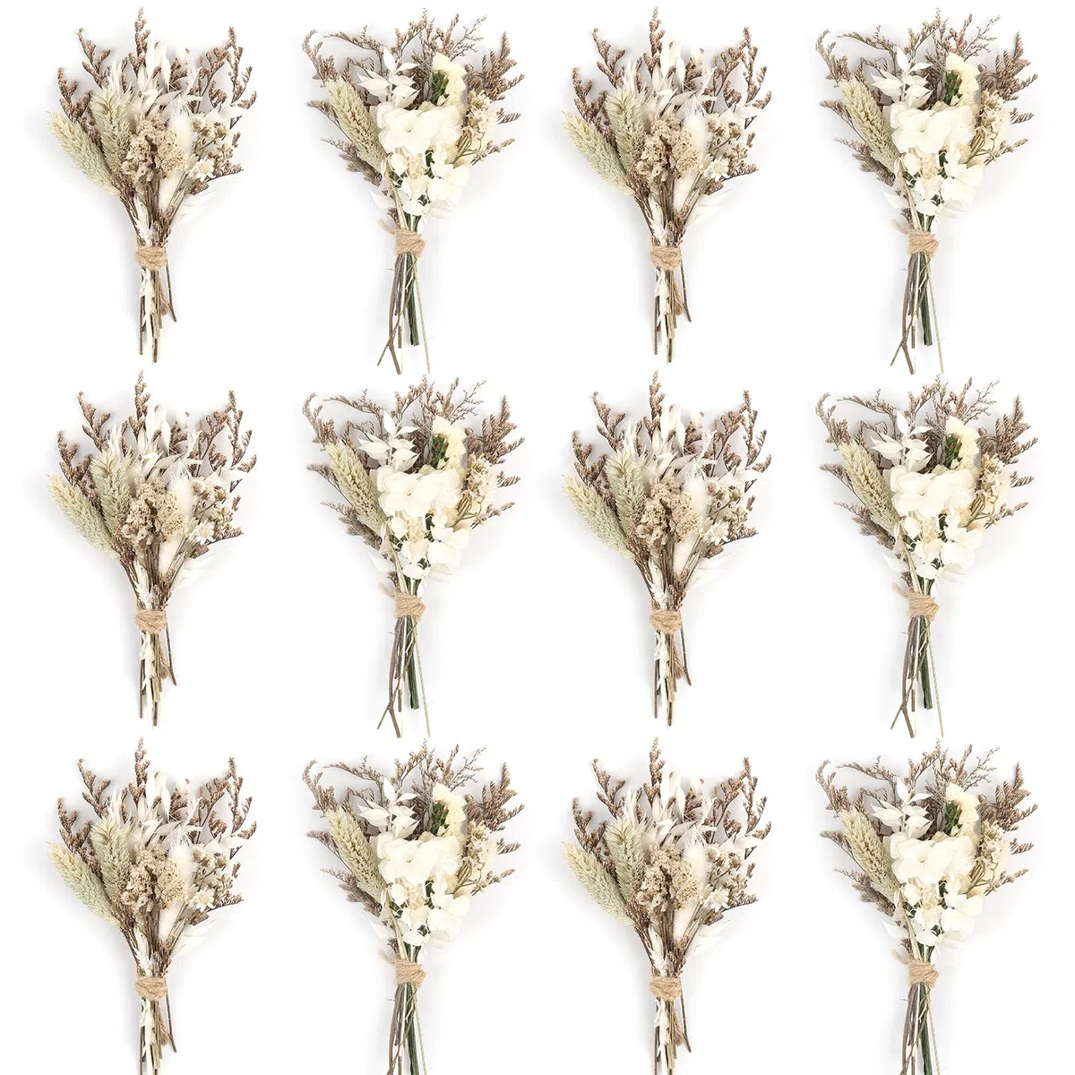 12PCS Mini Fiore Seccato Bouquet Fiori di Selvaggio Seccati Fiori Seccati Mini Fiore Seccato con Stelo per DIY Photo Props Vaso Decorazione Matrimoniale