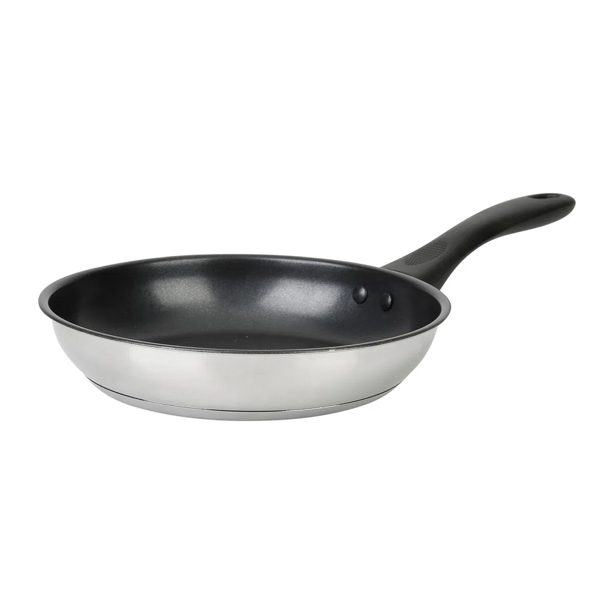 Crealys 535766 Padella in acciaio inossidabile, Ø 20 cm, gamma ESSENTIAL – Rivestimento interno antiaderente Xylan a 2 strati senza PFOA, manico termoisolante, tutte le luci incluse induzione