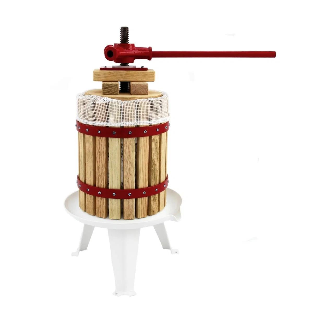Kukoo - Pigiatrice e Torchio da Frutta Kit per Pressatura di Frutta Uva Mele per Succhi Vino Sidro Mosto Tritafrutta da 7 Litri e Pressafrutta da 12 Litri